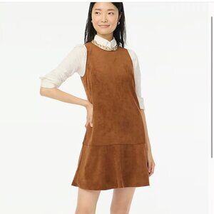 NEW! J CREW FAUX SUEDE SLEEVELESS DRESS SZ 10